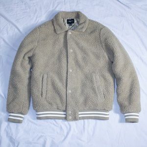 Faux Sherpa Bomber Jacket